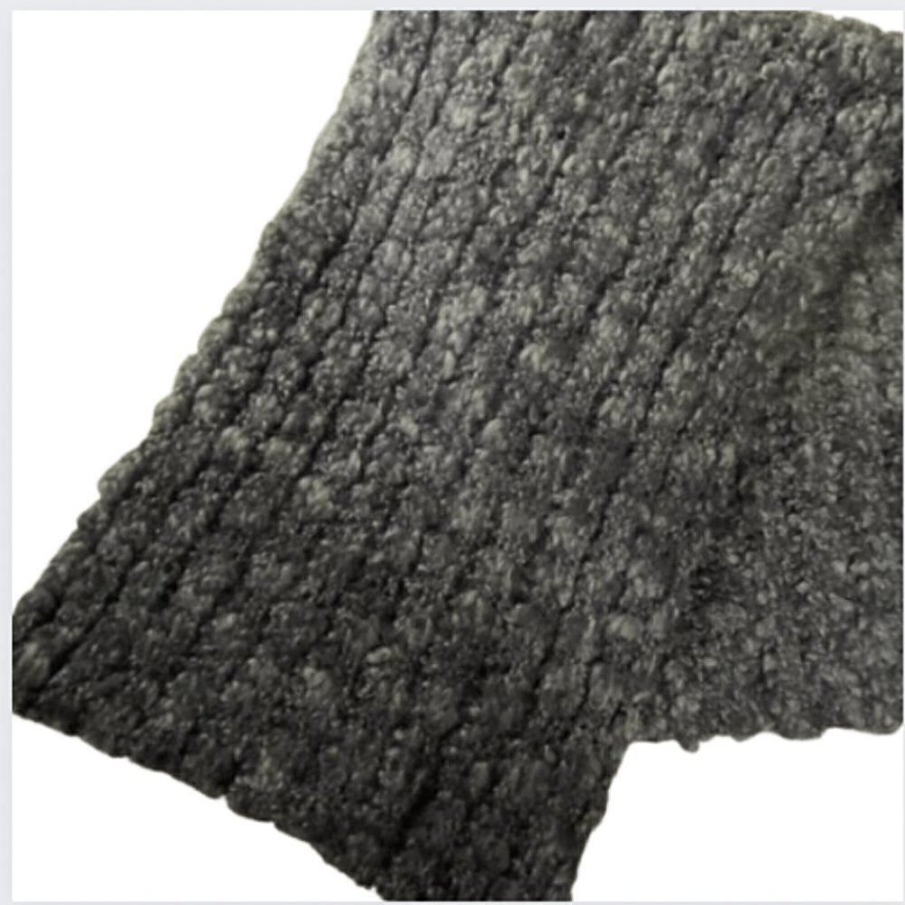 NWT Calvin Klein wool-blend charcoal gray long scarf